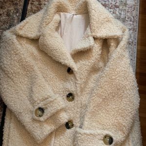 FREE PEOPLE SHERPA TEDDY COAT